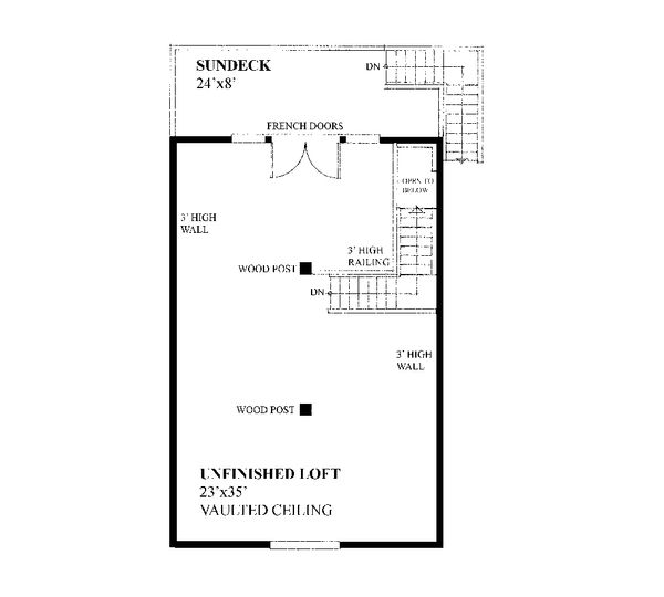 Farmhouse Floor Plan - Upper Floor Plan #118-135