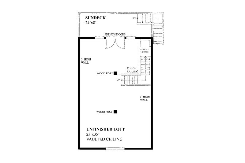 House Plan Design - Floor Plan - Upper Floor for Farmhouse House Plan #118-135, 0.5 bath