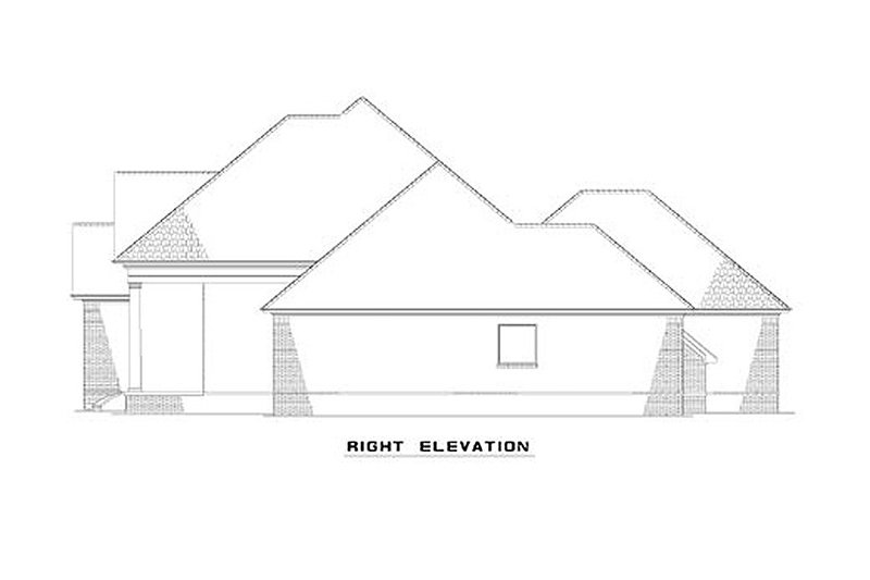 Dream House Plan - Exterior - Other Elevation 1 for Classical House Plan #17-1153 - 4 bed, 3 bath