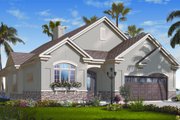 Mediterranean Style House Plan - 3 Beds 2.5 Baths 1901 Sq/Ft Plan #23-2217 