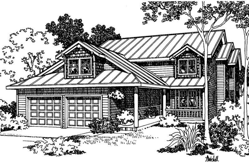 Home Plan - Traditional Exterior - Front Elevation Plan #124-331