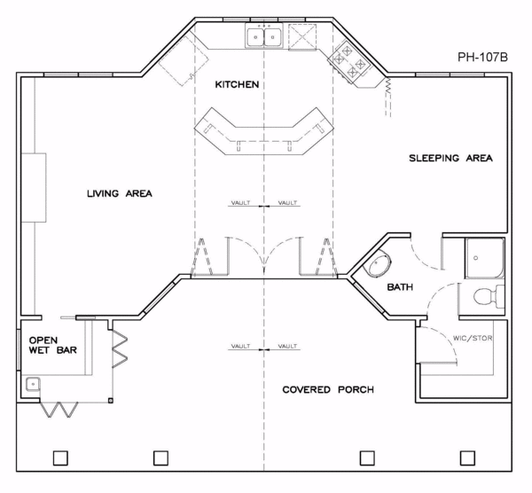 Traditional Floor Plan - Main Floor Plan #8-128