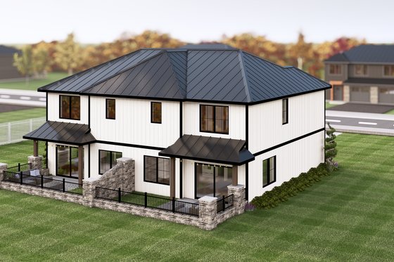 Exterior - Other Elevation for Contemporary House Plan #1064-359 - 3 bed, 2.5 bath