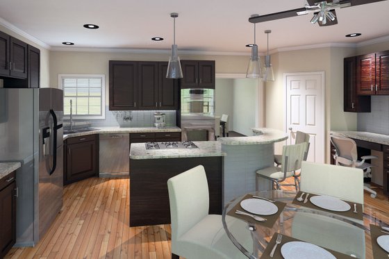 Interior - Kitchen 1 for Country House Plan #57-644 - 4 bed, 3.5 bath