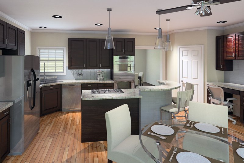 Architectural House Design - Interior - Kitchen 1 for Country House Plan #57-644 - 4 bed, 3.5 bath