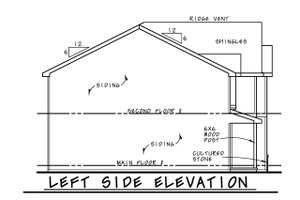 Exterior - Other Elevation for Farmhouse House Plan #20-2528 - 3 bed, 2.5 bath