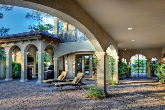 Exterior - Outdoor Living 2 for Mediterranean House Plan #930-21 - 4 bed, 5 bath