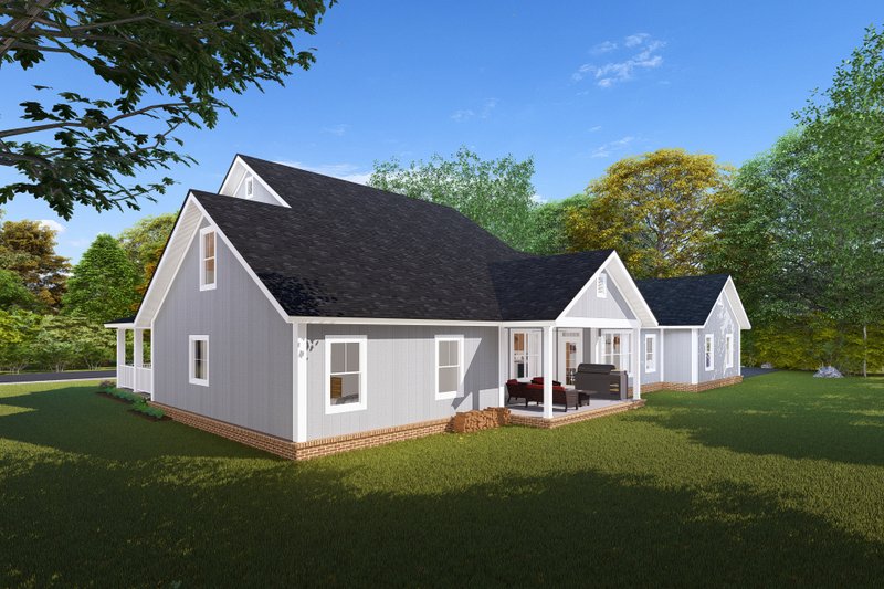 Home Plan - Exterior - Other Elevation 3 for Farmhouse House Plan #513-2172 - 3 bed, 4 bath