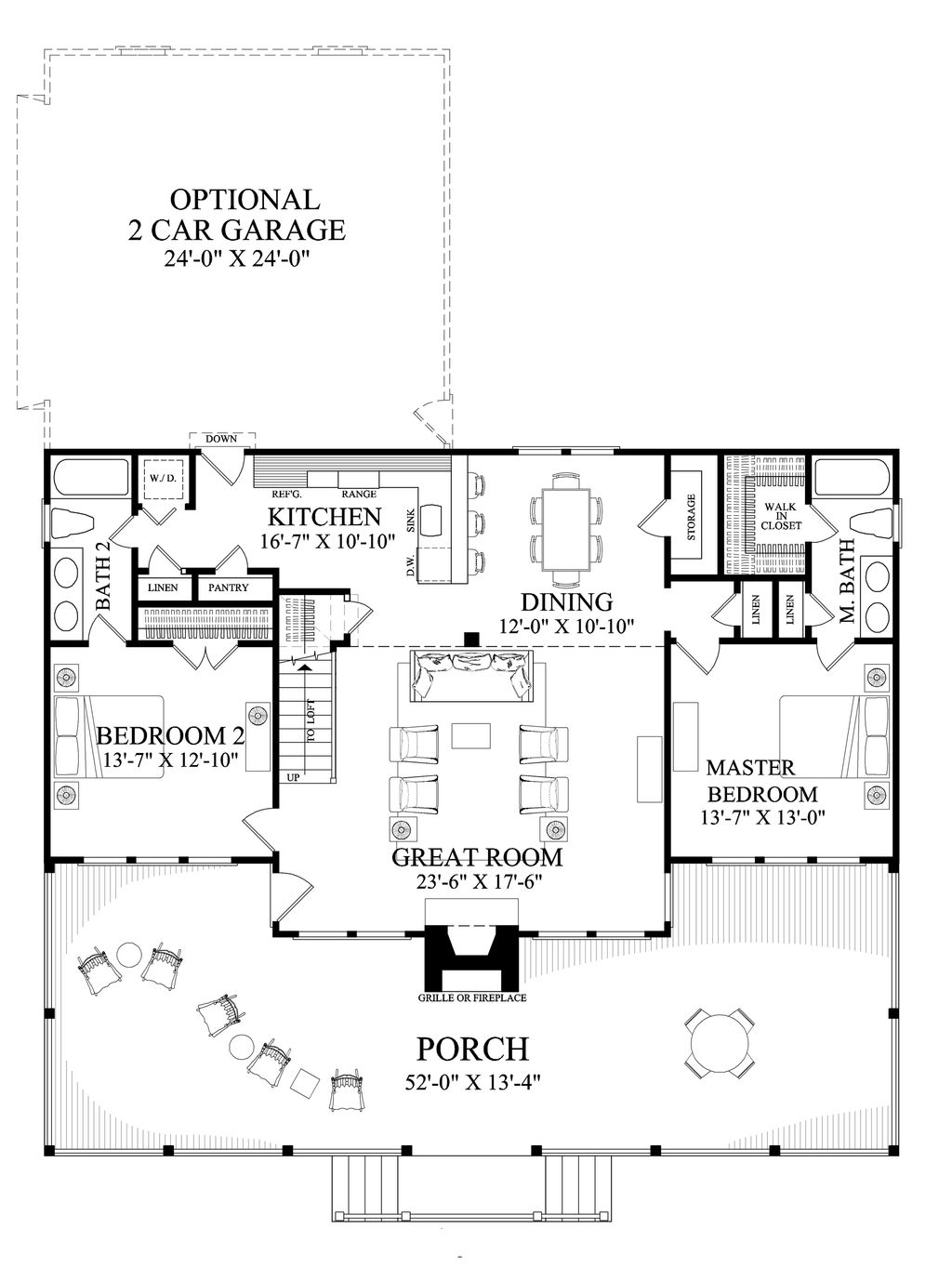 Cabin Style House  Plan  2  Beds 2  Baths 1727 Sq Ft Plan  