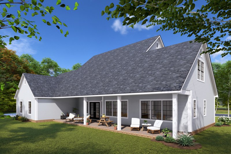 Dream House Plan - Exterior - Other Elevation 3 for Farmhouse House Plan #513-2245 - 4 bed, 3 bath