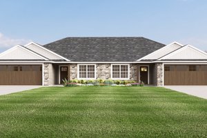 Craftsman Exterior - Front Elevation Plan #1064-327