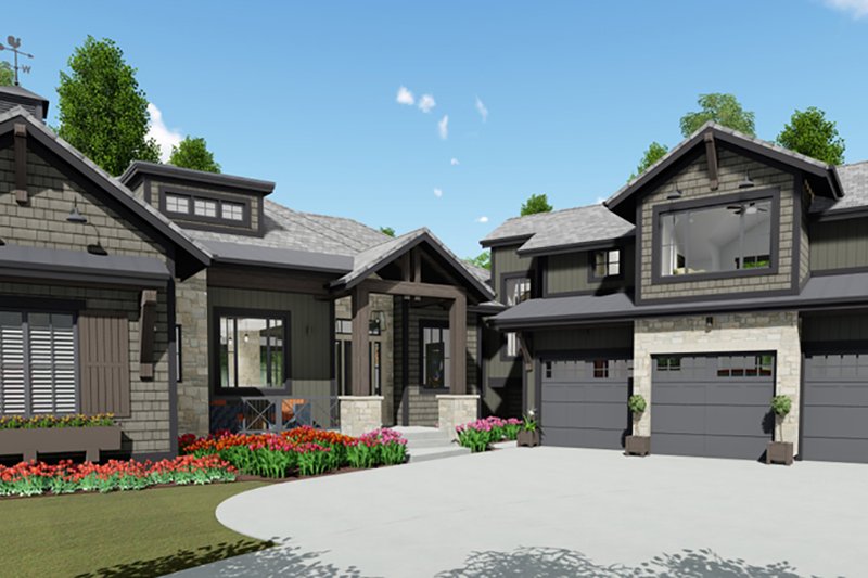 Dream House Plan - Farmhouse Exterior - Front Elevation Plan #1069-21