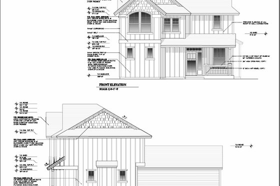 Exterior - Other Elevation for Craftsman House Plan #53-730 - 3 bed, 2.5 bath