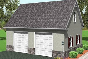Traditional Exterior - Front Elevation Plan #75-217