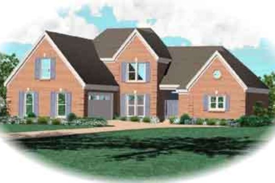 Exterior - Front Elevation for Traditional House Plan #81-536 - 3 bed, 2.5 bath