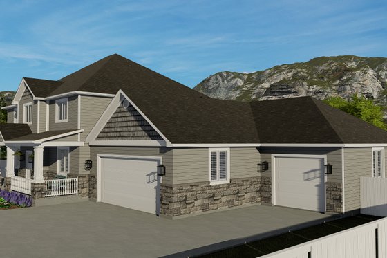 Exterior - Other Elevation 2 for Traditional House Plan #1060-8 - 5 bed, 4 bath