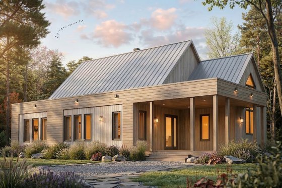 Home Plan - Modern Exterior - Front Elevation Plan #23-2676