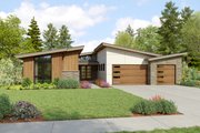 Contemporary Style House Plan - 3 Beds 3.5 Baths 2769 Sq/Ft Plan #48-1196 