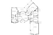 European Style House Plan - 3 Beds 4.5 Baths 3220 Sq/Ft Plan #417-372 