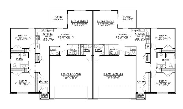 House Blueprint - Craftsman Floor Plan - Main Floor Plan #1064-324