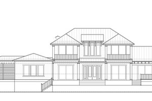 Exterior - Rear Elevation for Traditional House Plan #938-149 - 4 bed, 4 bath