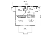 Contemporary Style House Plan - 2 Beds 1 Baths 1117 Sq/Ft Plan #57-263 