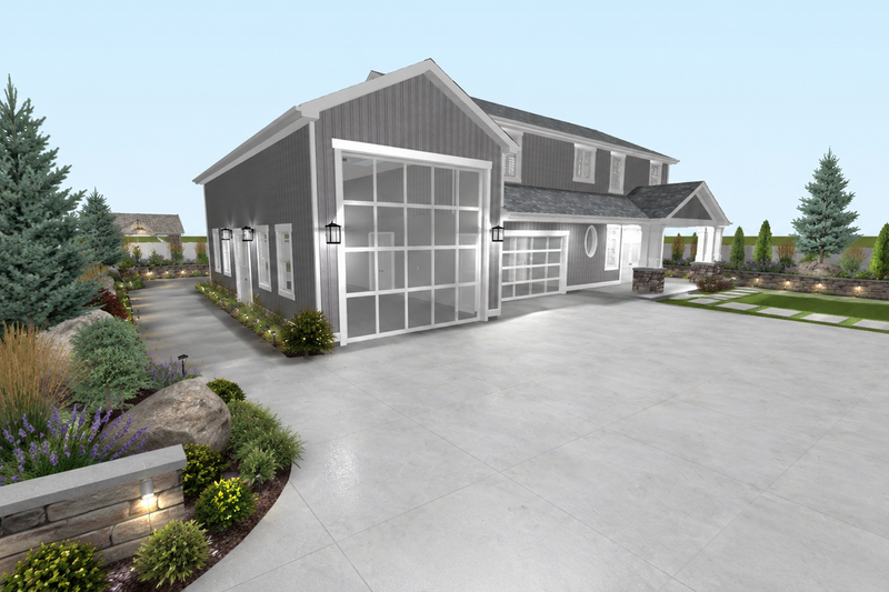 Dream House Plan - Exterior - Front Elevation 4 for Barndominium House Plan #1060-497 - 3 bed, 2.5 bath