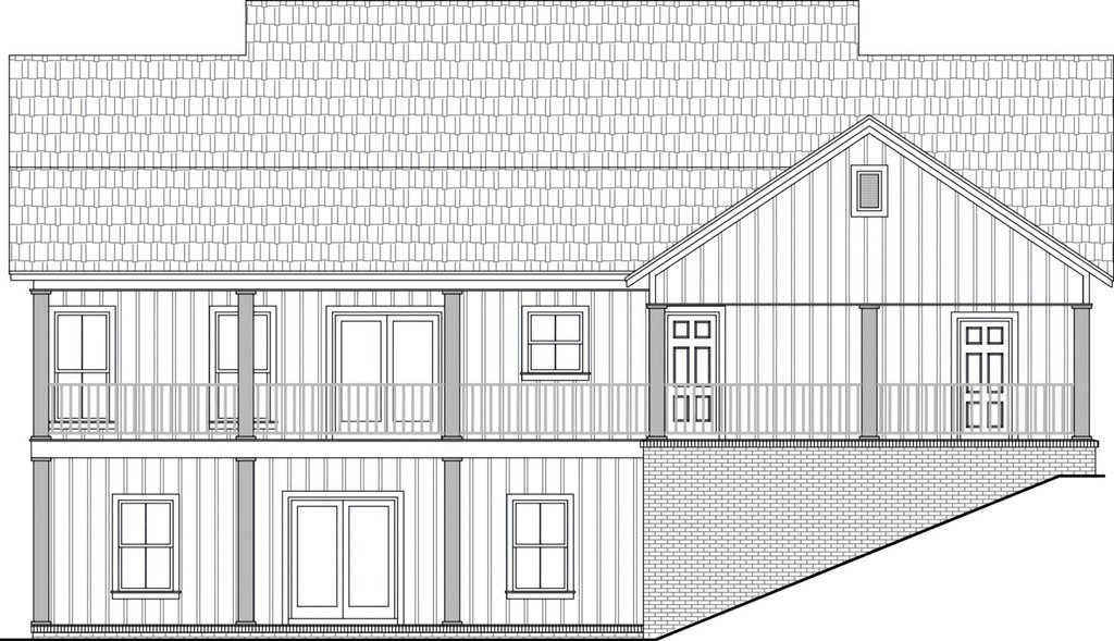 Farmhouse Style House Plan - 3 Beds 2 Baths 1832 Sq/Ft Plan #21-641 ...