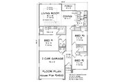 Modern Style House Plan - 3 Beds 2 Baths 1352 Sq/Ft Plan #513-2326 