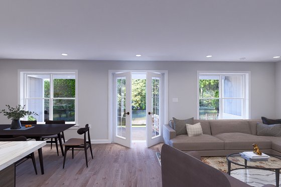 Interior - Family Room 2 for Barndominium House Plan #1060-230 - 1 bed, 2.5 bath