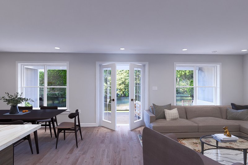 Home Plan - Interior - Family Room 2 for Barndominium House Plan #1060-230 - 1 bed, 2.5 bath