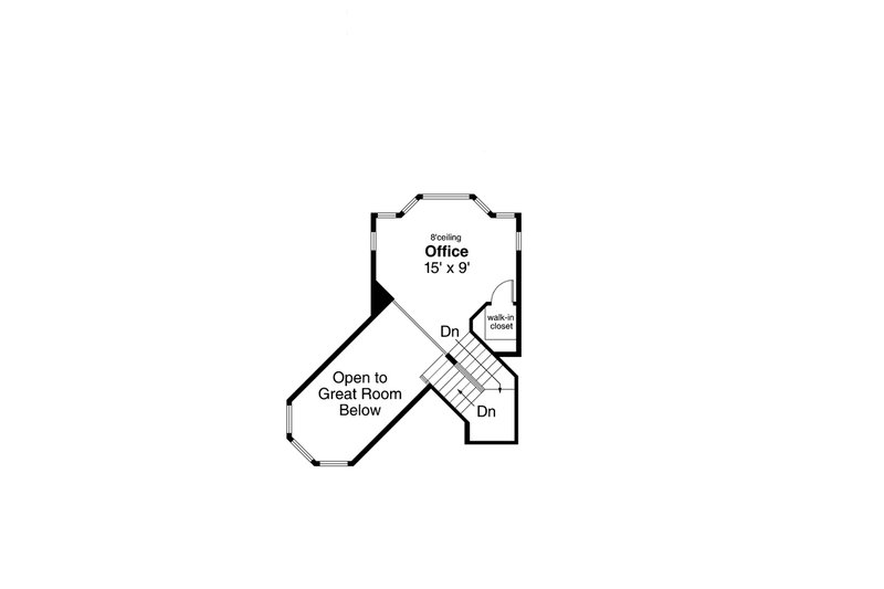 Home Plan - Floor Plan - Upper Floor for Traditional House Plan #124-581 - 2 bed, 3 bath