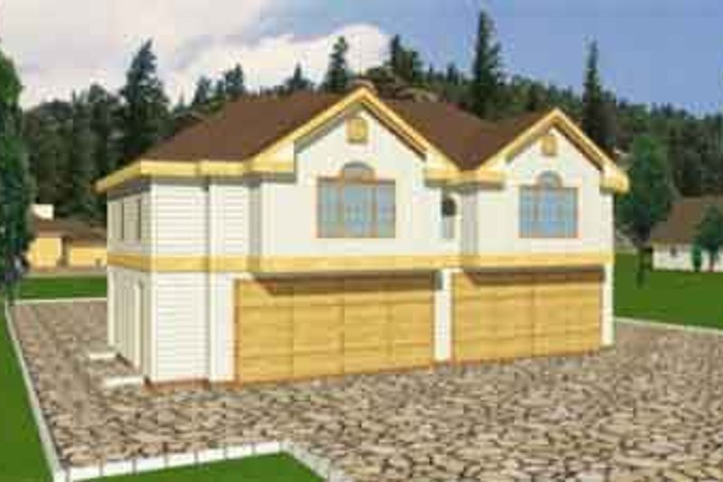 Traditional Style House Plan - 3 Beds 2 Baths 1027 Sq/Ft Plan #117-254