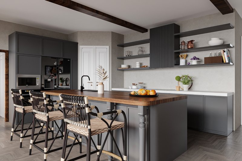 Dream House Plan - Interior - Kitchen for Craftsman House Plan #54-562 - 4 bed, 3 bath