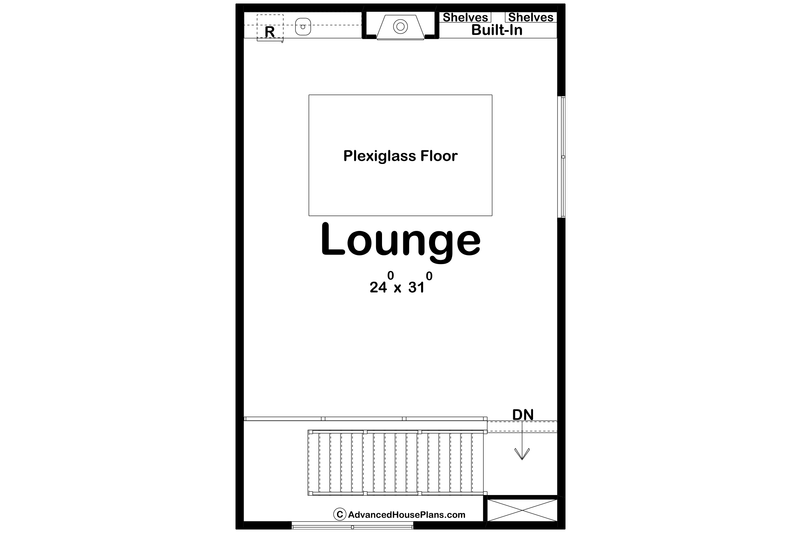 Home Plan - Floor Plan - Upper Floor for Modern House Plan #455-645, 1 bath