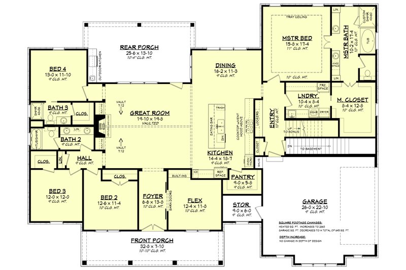 House Plan 41418 Farmhouse Style With