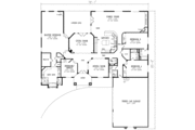 Adobe / Southwestern Style House Plan - 4 Beds 3.5 Baths 3533 Sq/Ft Plan #1-849 