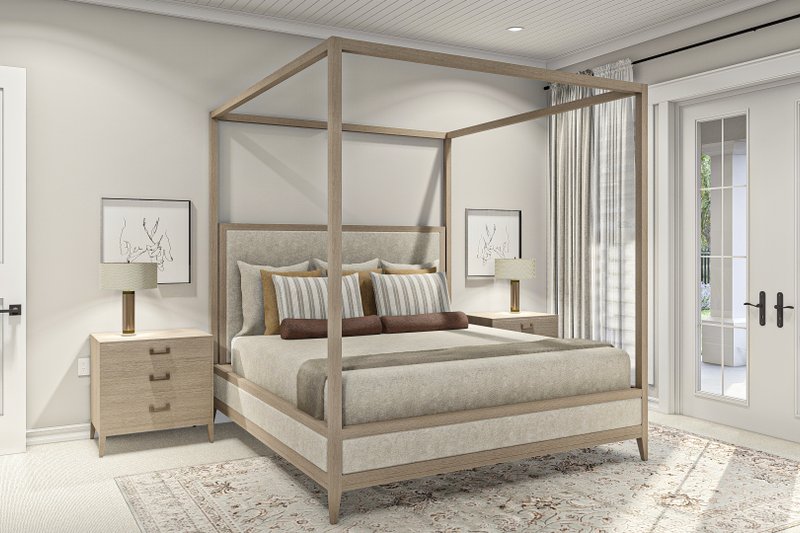 House Blueprint - Interior - Master Bedroom 1 for Southern House Plan #455-558 - 3 bed, 2.5 bath