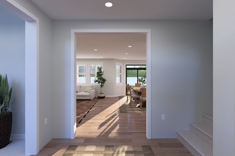 Architectural House Design - Interior - Entry for Traditional House Plan #1060-346 - 3 bed, 2.5 bath