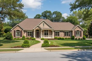 European Exterior - Front Elevation Plan #20-1820