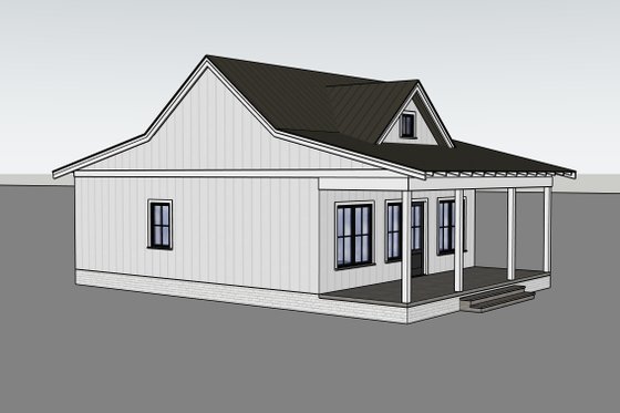 Exterior - Other Elevation 1 for Country House Plan #1105-20 - 1 bed, 1 bath