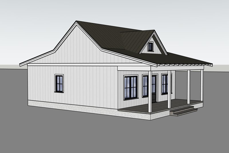 Dream House Plan - Exterior - Other Elevation 1 for Country House Plan #1105-20 - 1 bed, 1 bath