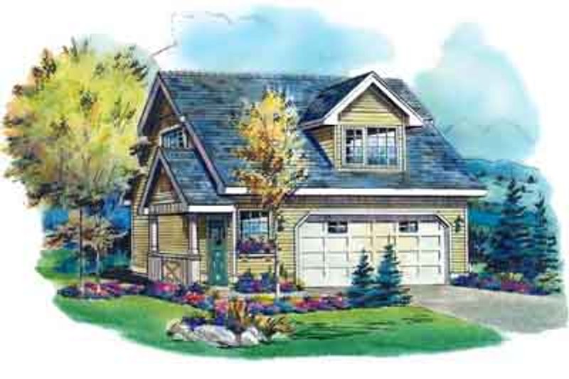 Architectural House Design - Traditional Exterior - Front Elevation Plan #18-317