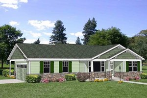 Bungalow Exterior - Front Elevation Plan #116-281