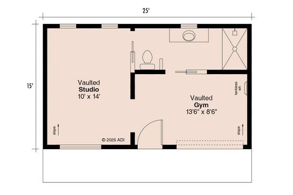 House Blueprint - Modern Floor Plan - Main Floor Plan #124-1402