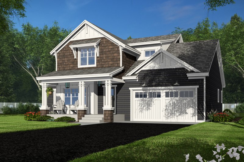 House Blueprint - Exterior - Front Elevation 5 for Bungalow House Plan #51-1361 - 4 bed, 3.5 bath
