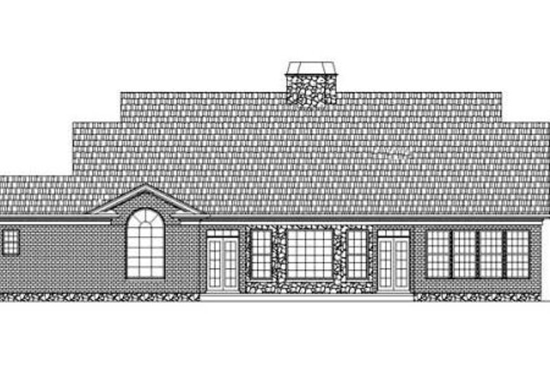 Home Plan - Exterior - Rear Elevation for Classical House Plan #119-344 - 3 bed, 2.5 bath