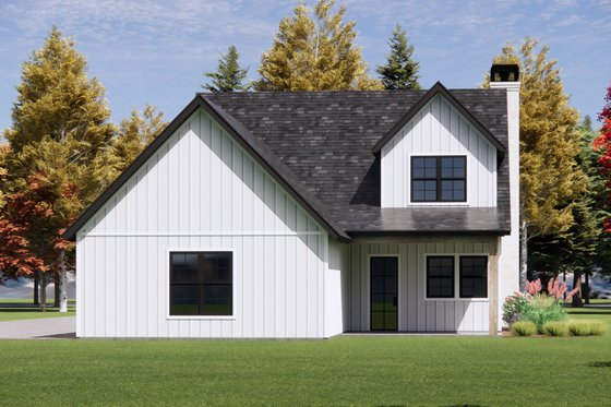 Exterior - Rear Elevation for Farmhouse House Plan #1096-175 - 4 bed, 2.5 bath