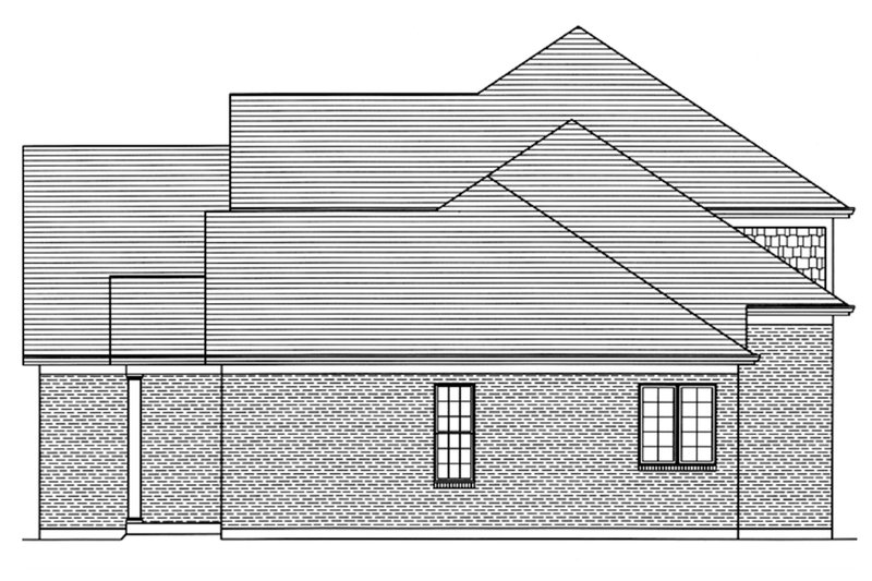 Dream House Plan - Right Side Elevation