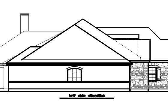 Exterior - Other Elevation for European House Plan #411-476 - 3 bed, 3 bath